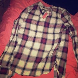 cute,open chest flannel (just in time for fall!)